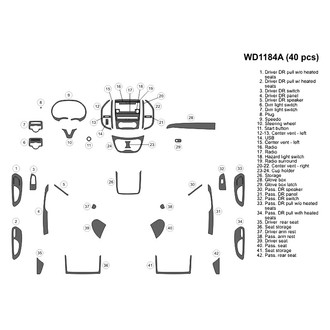 B&I® - 2D Blackwood Large Dash Kit (40 Pcs)
