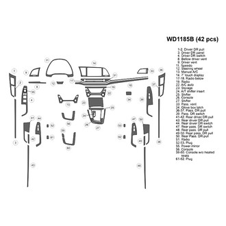 B&I® - 2D Blackwood Medium Dash Kit (42 Pcs)