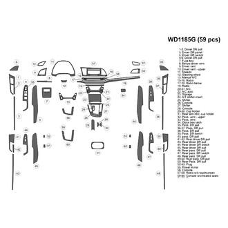 B&I® - 2D Blackwood Large Dash Kit (59 Pcs)