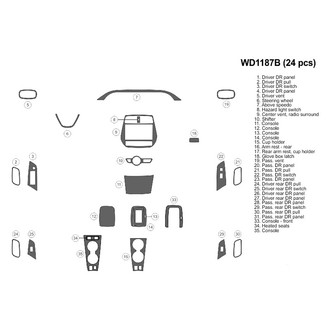 B&I® - 2D Blackwood Medium Dash Kit (24 Pcs)