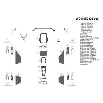 B&I® - 2D Blackwood Large Dash Kit (29 Pcs)