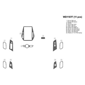 B&I® - 2D Blackwood Small Dash Kit (11 Pcs)