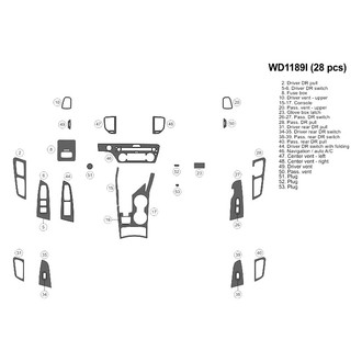 B&I® - 2D Platinum Silver Small Dash Kit (28 Pcs)