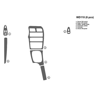 B&I® - 2D Blackwood Full Dash Kit (6 Pcs)