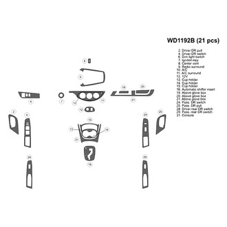 B&I® - 2D Blackwood Small Dash Kit (21 Pcs)