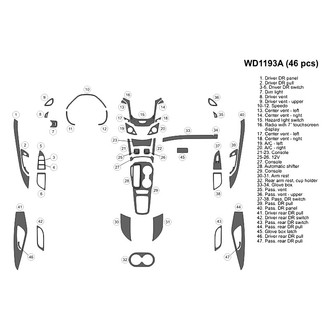 B&I® - 2D Blackwood Large Dash Kit (46 Pcs)
