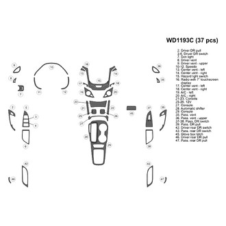 B&I® - 2D Blackwood Small Dash Kit (37 Pcs)
