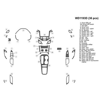 B&I® - 2D Blackwood Small Dash Kit (36 Pcs)