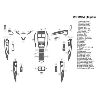 B&I® - 2D Blackwood Large Dash Kit (43 Pcs)