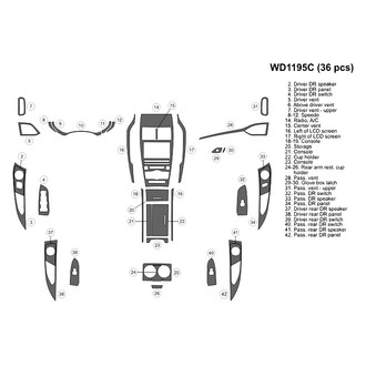 B&I® - 2D Blackwood Medium Dash Kit (36 Pcs)