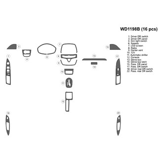 B&I® - 2D Blackwood Small Dash Kit (16 Pcs)