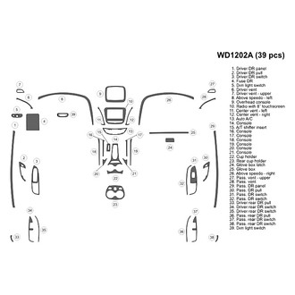 B&I® - 2D Blackwood Large Dash Kit (39 Pcs)