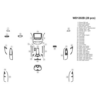 B&I® - 2D Blackwood Small Dash Kit (28 Pcs)
