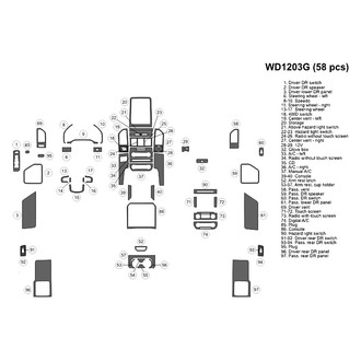 B&I® - 2D Blackwood Large Dash Kit (58 Pcs)