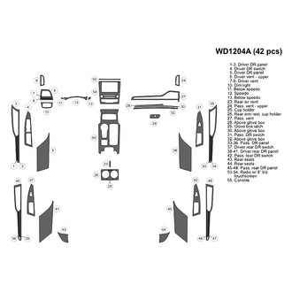 B&I® - 2D Blackwood Large Dash Kit (42 Pcs)