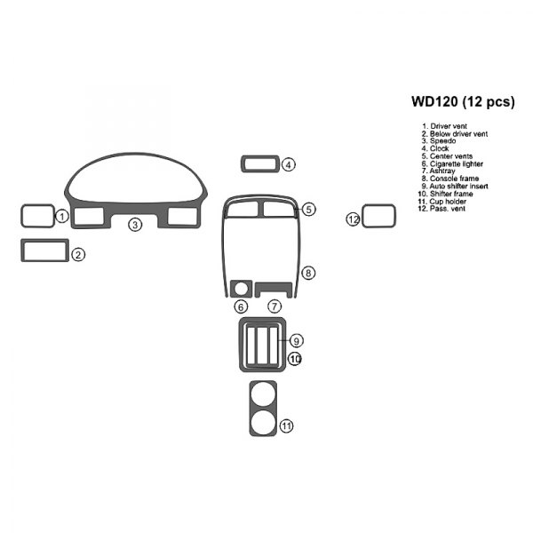 B&I® - 2D Full Dash Kit