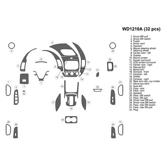 B&I® - 2D Blackwood Large Dash Kit (32 Pcs)