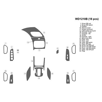 B&I® - 2D Blackwood Medium Dash Kit (18 Pcs)