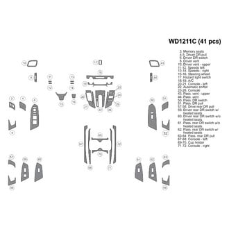 B&I® - 2D Blackwood Small Dash Kit (41 Pcs)