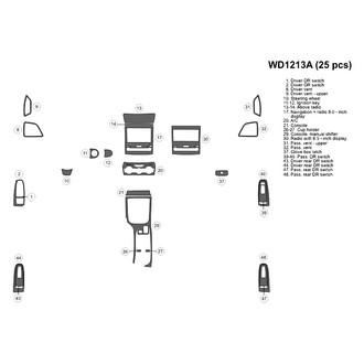 B&I® - 2D Blackwood Small Dash Kit (26 Pcs)