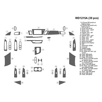 B&I® - 2D Blackwood Large Dash Kit (39 Pcs)
