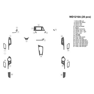 B&I® - 2D Blackwood Small Dash Kit (21 Pcs)