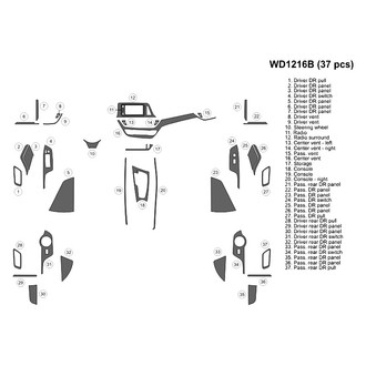 B&I® - 2D Blackwood Large Dash Kit (38 Pcs)