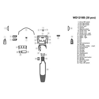 B&I® - 2D Blackwood Medium Dash Kit (30 Pcs)