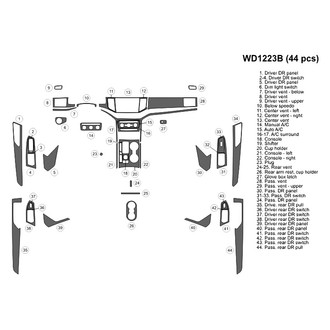 B&I® - 2D Blackwood Large Dash Kit (44 Pcs)