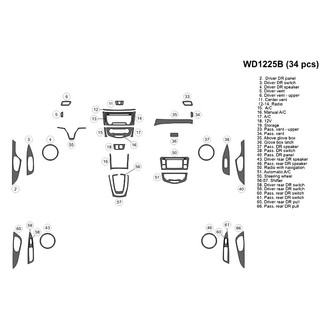 B&I® - 2D Blackwood Medium Dash Kit (34 Pcs)