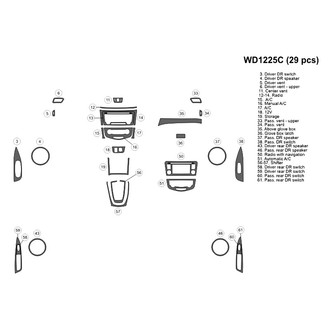 B&I® - 2D Blackwood Small Dash Kit (29 Pcs)
