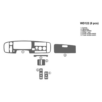 B&I® - 2D Blackwood Full Dash Kit (6 Pcs)