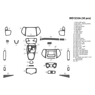 B&I® - 2D Blackwood Large Dash Kit (30 Pcs)