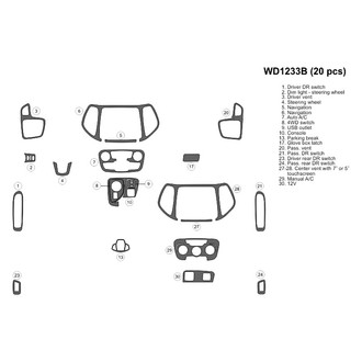 B&I® - 2D Blackwood Small Dash Kit (20 Pcs)