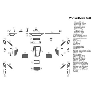 B&I® - 2D Blackwood Large Dash Kit (38 Pcs)