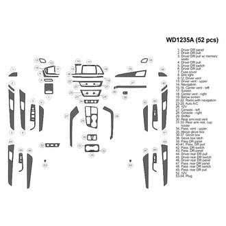 B&I® - 2D Blackwood Large Dash Kit (52 Pcs)