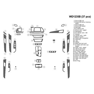 B&I® - 2D Blackwood Medium Dash Kit (37 Pcs)