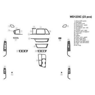 B&I® - 2D Blackwood Small Dash Kit (23 Pcs)