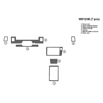 B&I® - 2D Blackwood Full Dash Kit (7 Pcs)