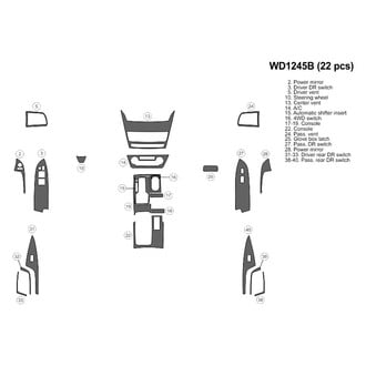 B&I® - 2D Blackwood Small Dash Kit (22 Pcs)