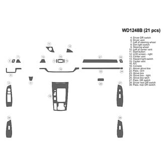B&I® - 2D Blackwood Small Dash Kit (21 Pcs)