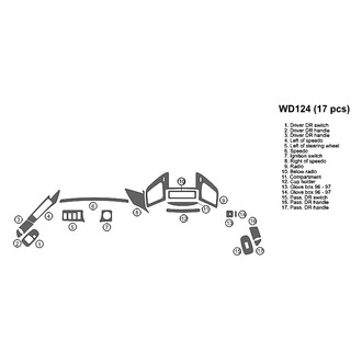 B&I® - 2D Blackwood Full Dash Kit (17 Pcs)