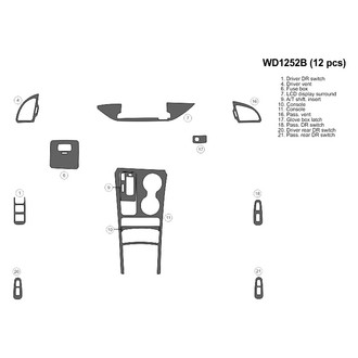 B&I® - 2D Platinum Silver Small Dash Kit (12 Pcs)