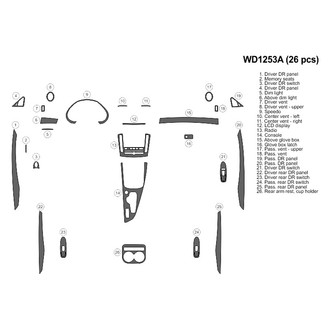 B&I® - 2D Blackwood Large Dash Kit (26 Pcs)