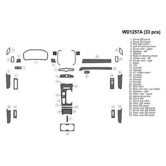 B&I® - 2D Blackwood Large Dash Kit (33 Pcs)