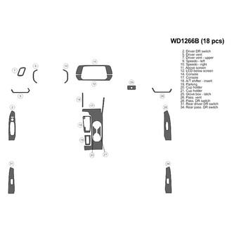 B&I® - 2D Blackwood Small Dash Kit (18 Pcs)