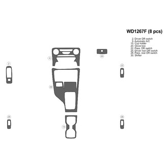 B&I® - 2D Blackwood Small Dash Kit (8 Pcs)