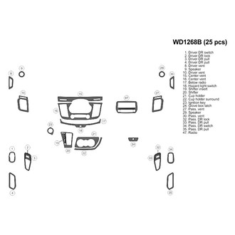 B&I® - 2D Blackwood Small Dash Kit (26 Pcs)