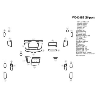 B&I® - 2D Blackwood Small Dash Kit (25 Pcs)