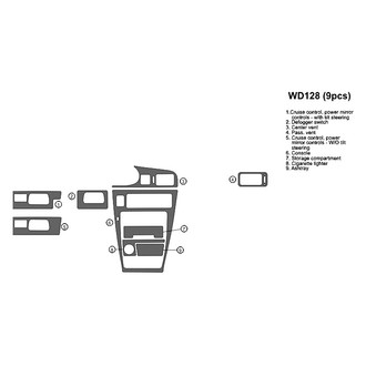 B&I® - 2D Blackwood Full Dash Kit (9 Pcs)